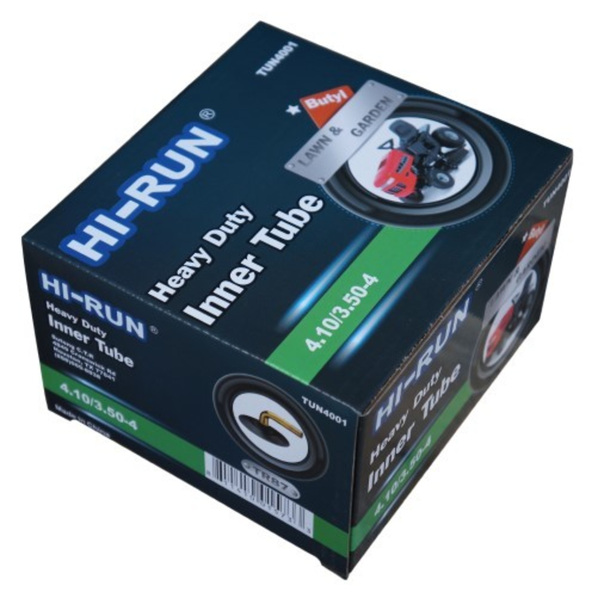 HI-RUN, Tube 4.10/3.50-4 (TR87) Lawn Garden, Fits Rim Size 4 in, Included (qty.) 1 Model# TUN4001